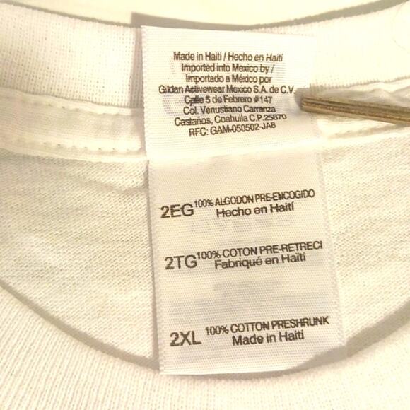 SAN DIEGO T-Shirt Sz 2XL WHITE Crewneck American Flag GRATEFUL Patriotic Flag - Picture 8 of 11